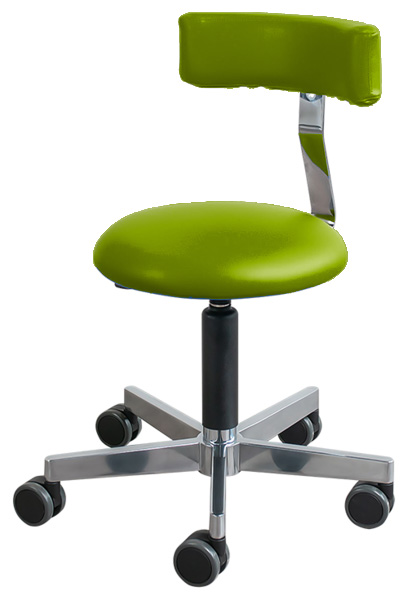 Behandlungshocker Loavie  grün | Chromgestell | 42-56cm - Bild 1