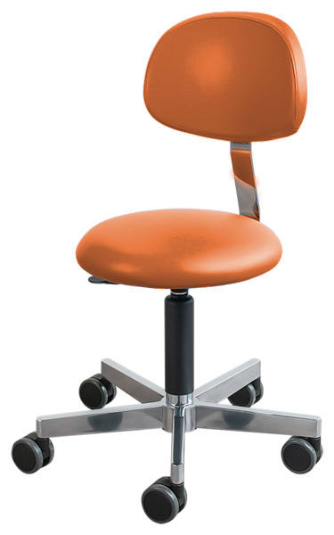 Loavie Chrom mit breiter Rückenlehne, orange  orange | Chromgestell | 49 - 69 cm - Bild 1