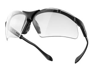 Schutzbrille mit Nasenpads, Farbe: schwarz