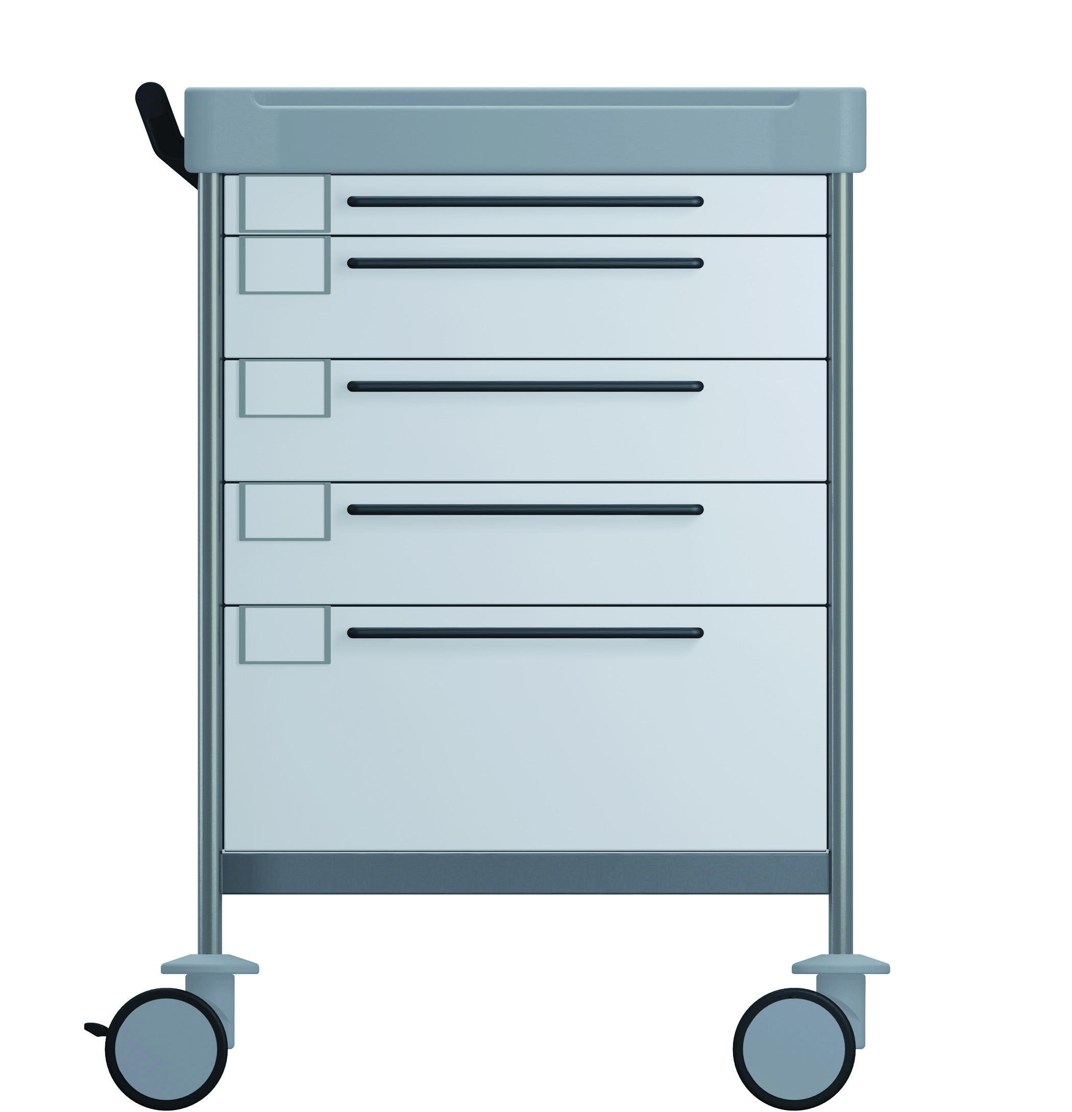 Solo Funktionswagen mit 5 Schubladen  weiß - Bild 1