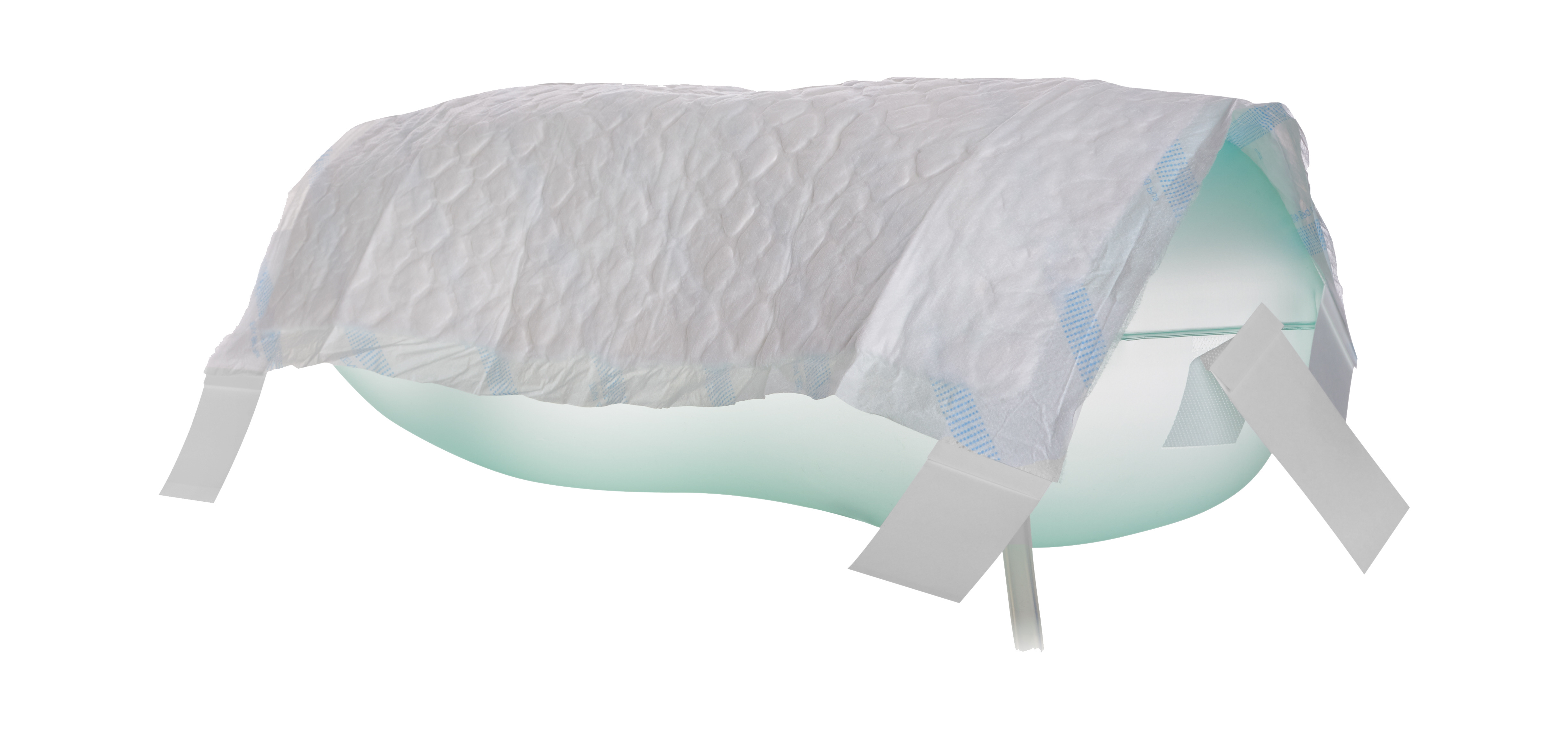 Inflatable Support, aufblasbares Lagerungskissen, sichelförmig, mit