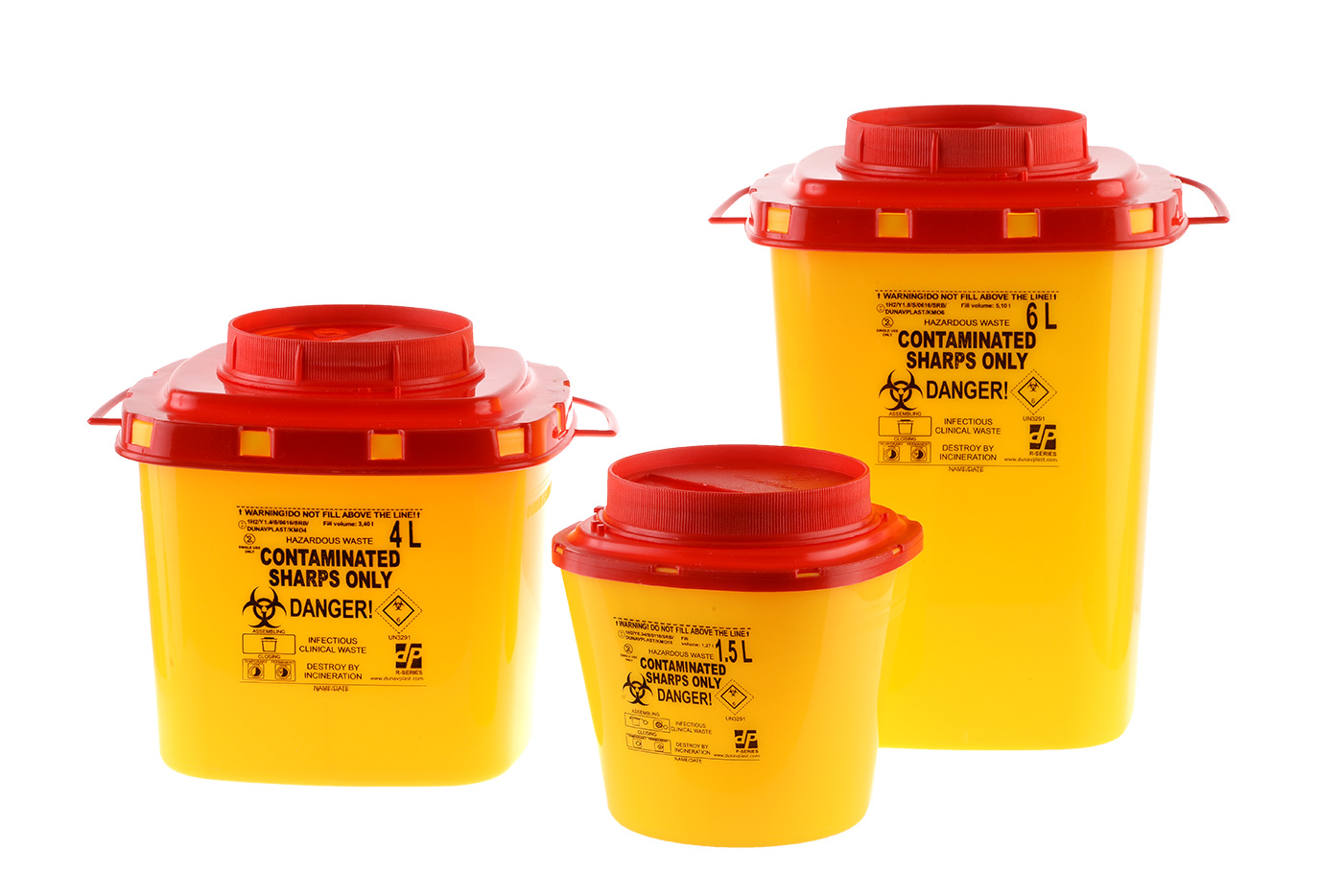 Abwurfbehälter eckig verschiedene Größen  1.5 Liter - Bild 1