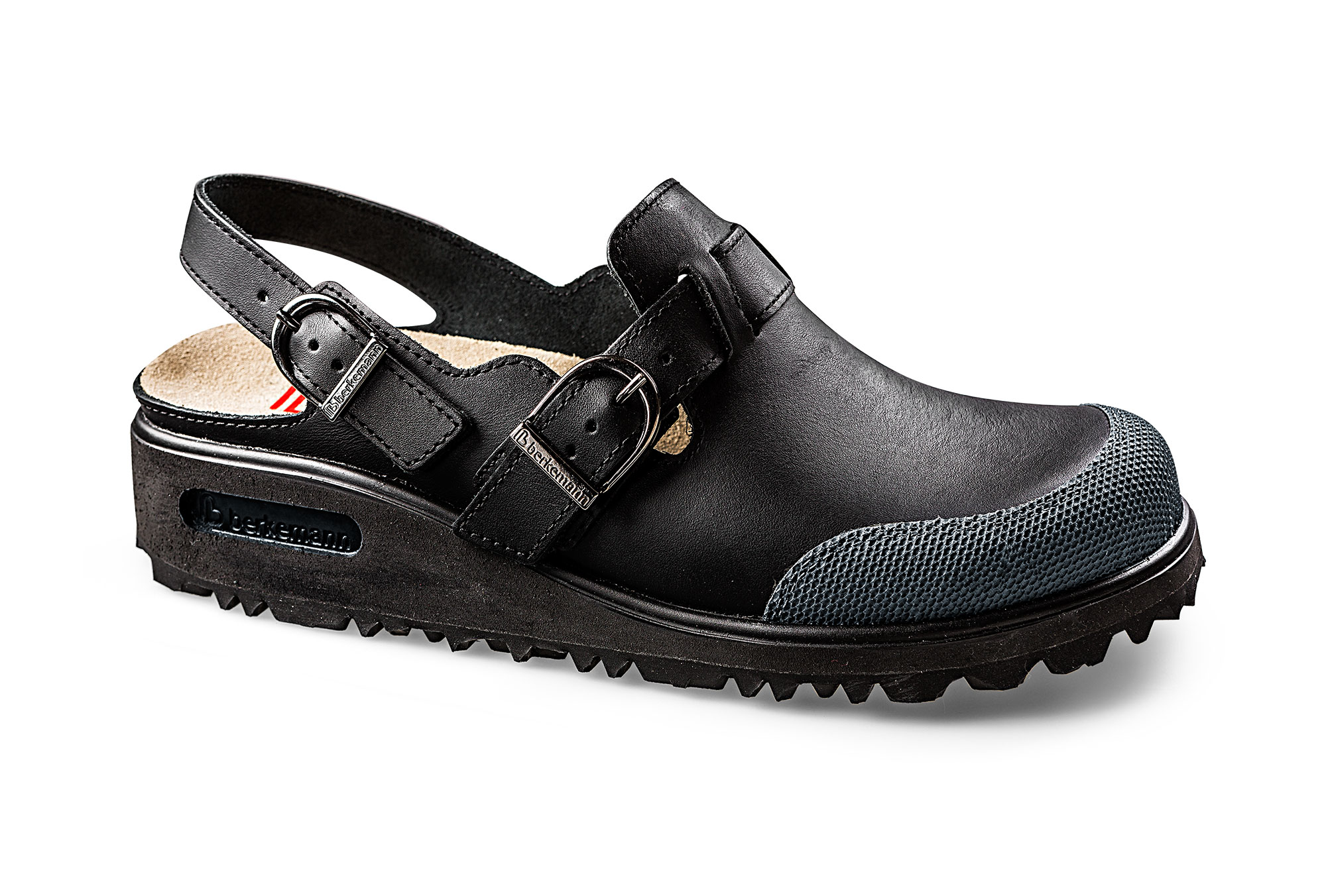 Pflege-Arbeitsschuh BILBAO mit Fersenriemen und rutschhemmender Sohle